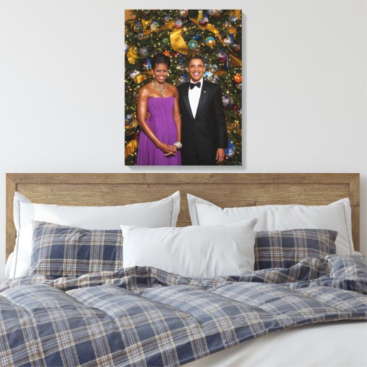Weihnachten von Präsident Barack Obama und Michell Leinwanddruck (Insitu (Schlafzimmer))