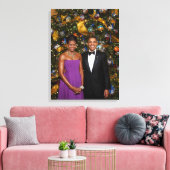 Weihnachten von Präsident Barack Obama und Michell Leinwanddruck (Insitu (Wohnzimmer))