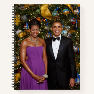 Weihnachten von Präsident Barack Obama und Michell Notizblock