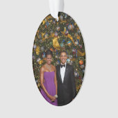 Weihnachten von Präsident Barack Obama und Michell Ornament (Vorderseite)
