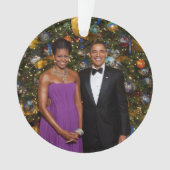 Weihnachten von Präsident Barack Obama und Michell Ornament (Vorderseite)