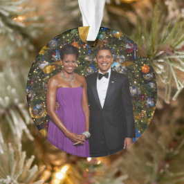 Weihnachten von Präsident Barack Obama und Michell Ornament