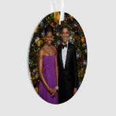 Weihnachten von Präsident Barack Obama und Michell Ornament (Vorderseite)