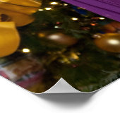 Weihnachten von Präsident Barack Obama und Michell Poster (Ecke)