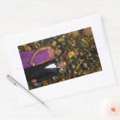 Weihnachten von Präsident Barack Obama und Michell Rechteckiger Aufkleber (Umschlag)