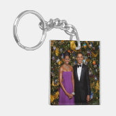 Weihnachten von Präsident Barack Obama und Michell Schlüsselanhänger (Vorderseite links)