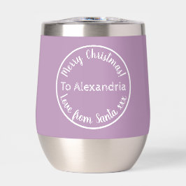 Weihnachten von Santa Personalisiert Lila Lilac