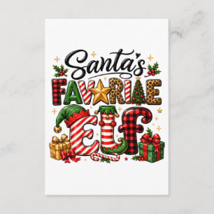 Weihnachten von Santas Lieblingself Begleitkarte