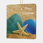 Weihnachten von Starfish und Seaglass Keramikornament (Links)