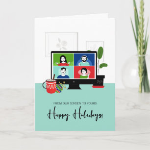 Weihnachten von unserem Bildschirm auf Ihren Urlau Karte