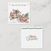 Weihnachten von unserer Zuhause bis zu deiner Mitteilungskarte (Vorne/Hinten)