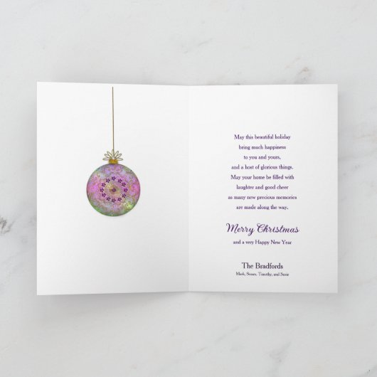 Weihnachten von unserer Zuhause Ihre Verzierten Bä (Innenseite)