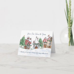 Weihnachten von unserer Zuhause zu dir Karte