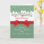 Weihnachten Von unserer Zuhause zu Ihrem leichten Karte (Gelbe Blume)