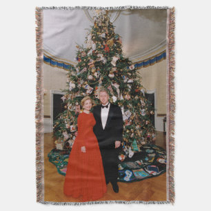 Weihnachten von US-Präsident Bill Clinton & Hillar Decke