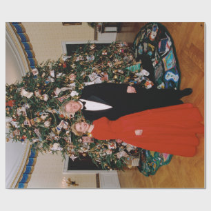 Weihnachten von US-Präsident Bill Clinton & Hillar Geschenkpapier