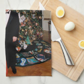 Weihnachten von US-Präsident Bill Clinton & Hillar Geschirrtuch (Viertel Falte)