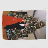 Weihnachten von US-Präsident Bill Clinton & Hillar Golfhandtuch (Horizontal)