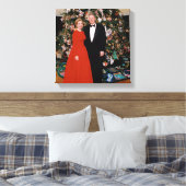 Weihnachten von US-Präsident Bill Clinton & Hillar Leinwanddruck (Insitu (Schlafzimmer))