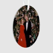 Weihnachten von US-Präsident Bill Clinton & Hillar Ornament (Vorderseite)