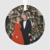 Weihnachten von US-Präsident Bill Clinton & Hillar Ornament (Rückseite)