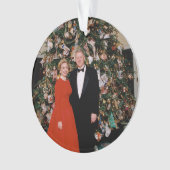 Weihnachten von US-Präsident Bill Clinton & Hillar Ornament (Vorderseite)