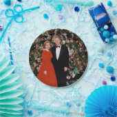 Weihnachten von US-Präsident Bill Clinton & Hillar Pappteller (Party)