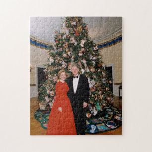 Weihnachten von US-Präsident Bill Clinton & Hillar Puzzle