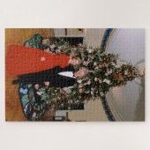 Weihnachten von US-Präsident Bill Clinton & Hillar Puzzle (Horizontal)