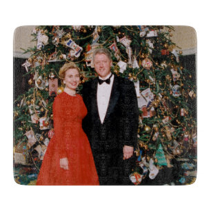 Weihnachten von US-Präsident Bill Clinton & Hillar Schneidebrett