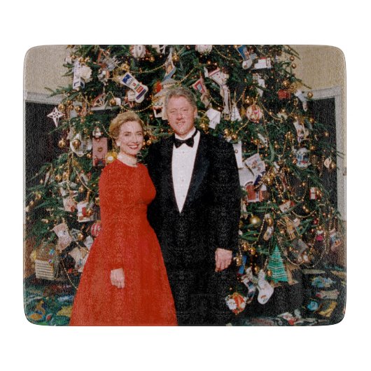 Weihnachten von US-Präsident Bill Clinton & Hillar Schneidebrett (Vorderseite)