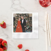 Weihnachten von US-Präsident Bill Clinton & Hillar Serviette (Beispiel)