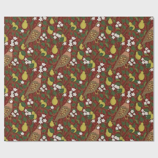 Weihnachten von William Morris Geschenkpapier (Flach)