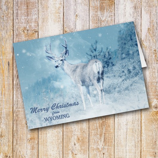 Weihnachten von Wyoming Dei Christmas Card