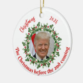 Weihnachten vor dem 2. keramik ornament (Links)