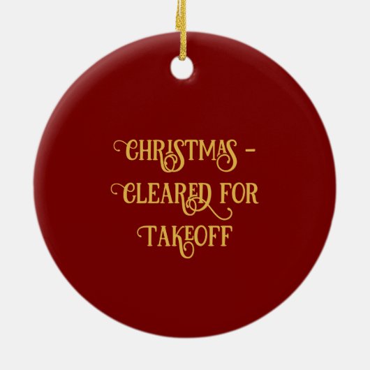 Weihnachten Vorbereitung für den Start Ornament (Hinten)