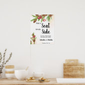 Weihnachten Wählen Sie einen Platz auf beiden Seit Poster (Küche)