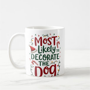 Weihnachten Wahrscheinlich Dekorieren Hund Xmas Fa Kaffeetasse