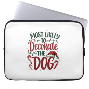 Weihnachten Wahrscheinlich Dekorieren Hund Xmas Fa Laptopschutzhülle