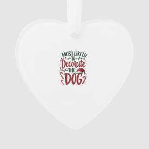 Weihnachten Wahrscheinlich Dekorieren Hund Xmas Fa Ornament