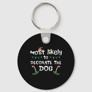 Weihnachten wahrscheinlich dekorieren Hund Xmas Fa Schlüsselanhänger