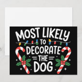 Weihnachten wahrscheinlich dekorieren Hunde Xmas F (Vorne/Hinten)