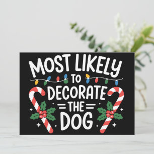 Weihnachten wahrscheinlich dekorieren Hunde Xmas F