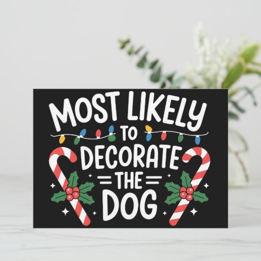 Weihnachten wahrscheinlich dekorieren Hunde Xmas F (Stehend Vorderseite)