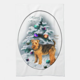 Weihnachten Walisers Terrier Handtuch