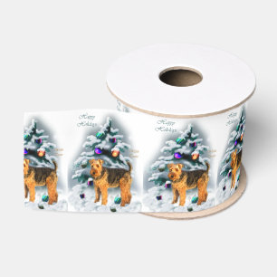 Weihnachten Walisers Terrier Ripsband
