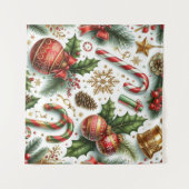 Weihnachten Wandteppich (Vorderseite (Horizontal))