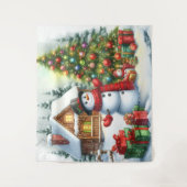 Weihnachten Wandteppich (Vorderseite)