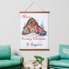 Weihnachten Wandteppich Mit Holzrahmen