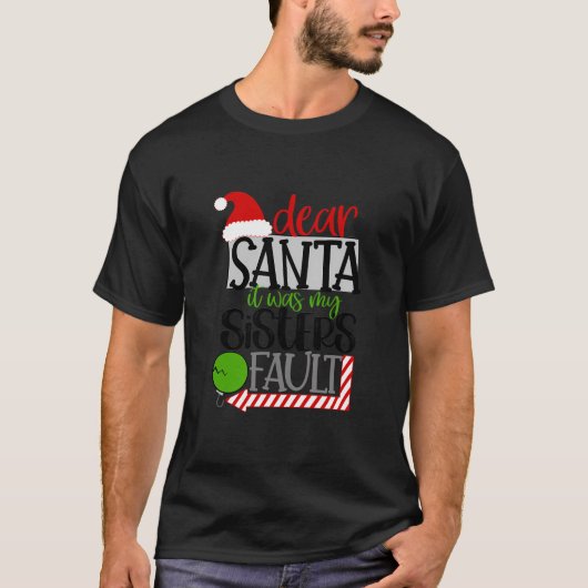 Weihnachten war es meine Schwestern Fault Funny Ki T-Shirt (Vorderseite)